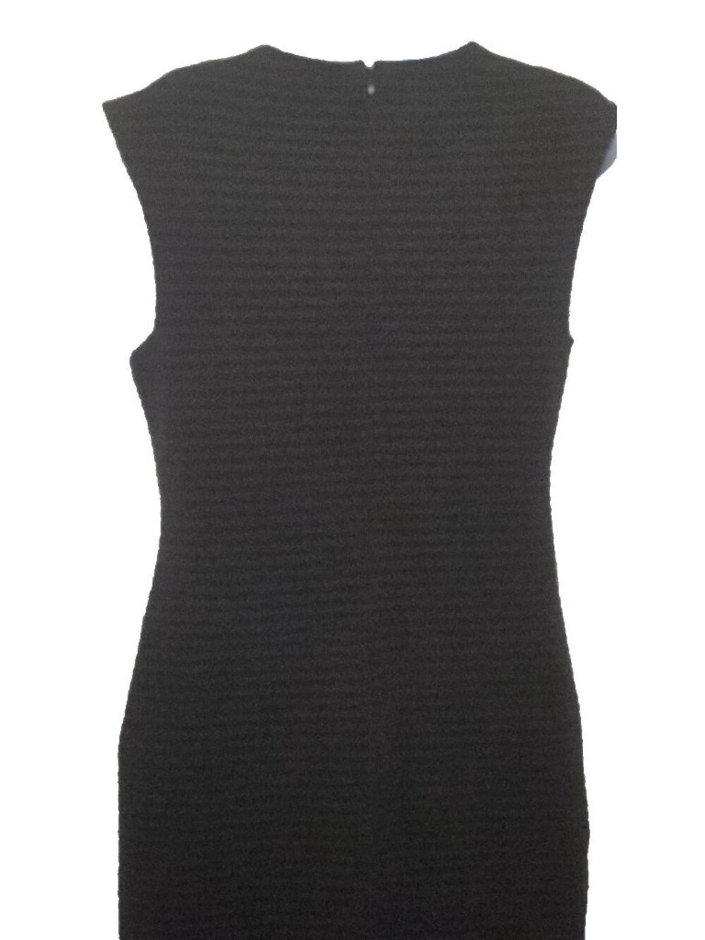 Banana Republic Women's Sleeveless Black Sheath Dress textured Stretch Size 10 - Picture 6 of 10